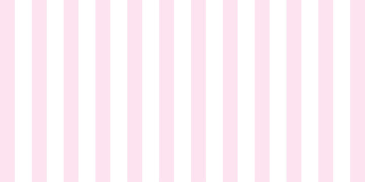 Fototapeta Simple stripe pattern with abstract, vertical pink white lines, retro, art, design for decoration, wrapping paper, print, fabric or textile, modern texture, vector illustration