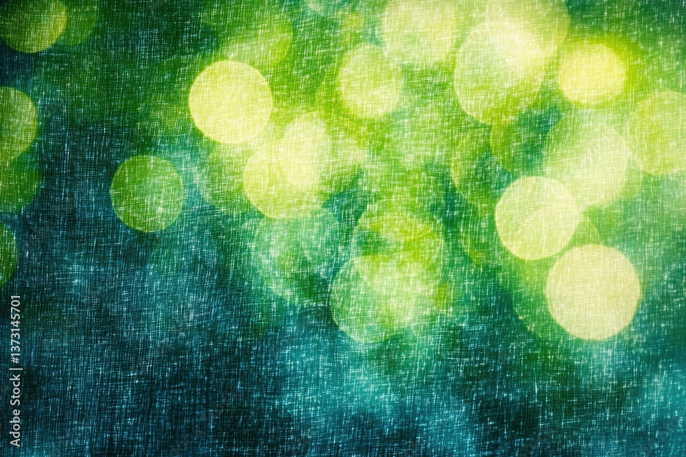 Poster Abstract background featuring a textured teal and green gradient with soft, out-of-focus bokeh circles.