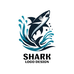Shark Vector Logo Design