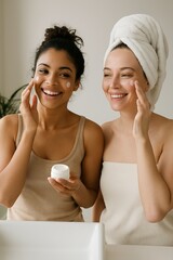 two women in bathroom