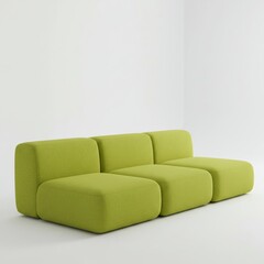 Fototapeta premium sofa on a white background