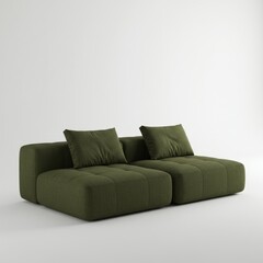 Fototapeta premium sofa on a white background