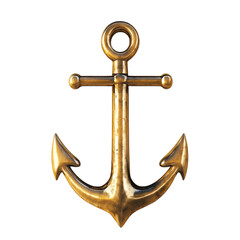 Golden Anchor Nautical Symbol Maritime Icon,