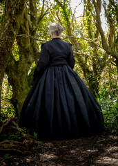 Fototapeta premium A woman in a periode dress