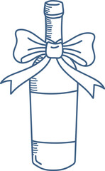 Bottle with Decorative Bow