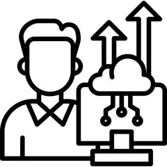 Update Skills line icon