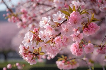 Obraz premium Cherry Blossom Beauty and Delicate Flowers for a Stunning Floral Arrangement