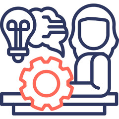 Skills line color icon