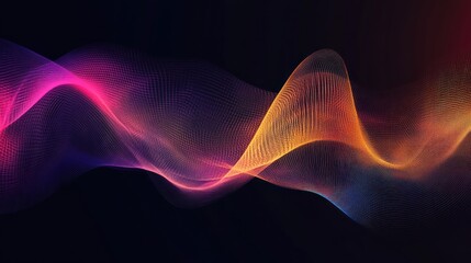 Fototapeta premium A flowing abstract design with waves and vibrant colors