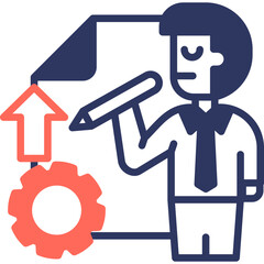 Management Skills mixed color icon