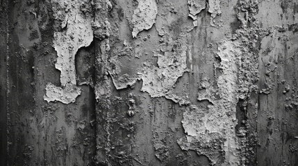 Fototapeta premium Corroded metal surface with grungy industrial texture in grayscale. Monochrome industrial background