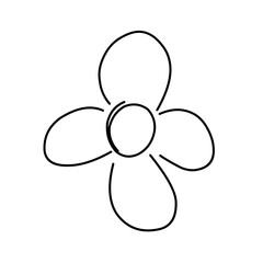 Black and White Beautiful Floral Vector