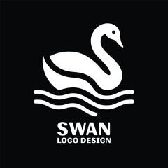 Swan Vector Logo Design