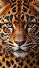 Fototapeta premium Feline Vision – The Leopard-Human Hybrid