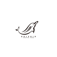 Abstract Dolphin Logo
