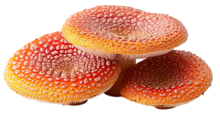 Red mushroom (Fly agaric) isolated on a white background