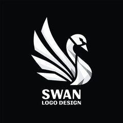 Swan Vector Logo Design