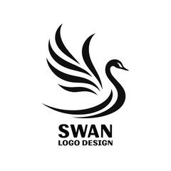Swan Vector Logo Design