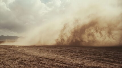 Desert Dust Storm: A Breathtaking spectacle of nature's raw power