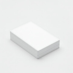 Fototapeta premium Blank White Business Cards Mockup Clean Minimalist Design