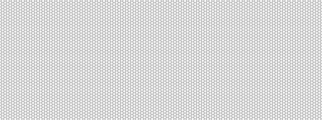 Fishing or soccer net. Repeated hexagon pattern. Black wired mesh texture isolated on white background. Metallic or fabric fence, cage or lattice structure. Vector graphic Illustration.