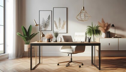 Oficina elegante estilo minimalista