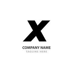 Bold Letter X Logo
