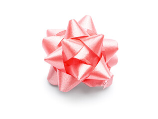 Beautiful paper bow isolated on white background