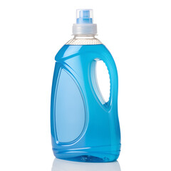 Blue Liquid Detergent Bottle on Transparent Background, High-Quality PNG