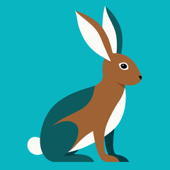 Fototapeta premium vector illustration of a bunny