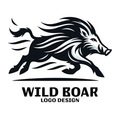 Wild Boar Vector Logo Desgin
