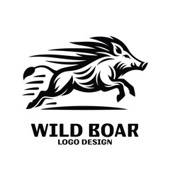 Wild Boar Vector Logo Desgin