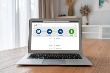 Delivery tracking system for e-commerce and modish online business to timely goods transportation...
