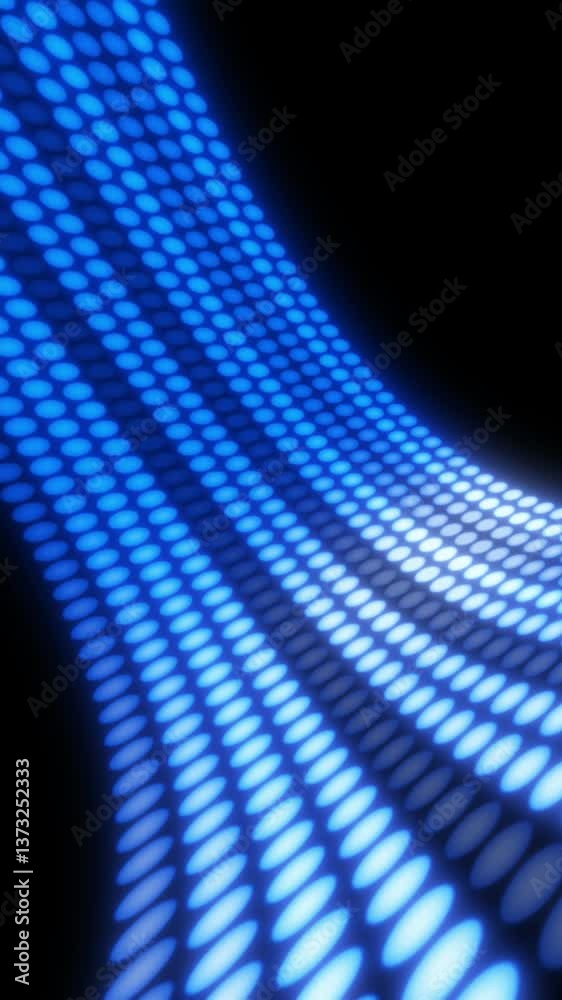 Poster visionary data flow and transfer on cyber space . 3d rendering computer graphic .