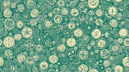 Elegant green and white pattern creating a fresh and inviting visual aesthetic perfect for nature inspired designs and tranquil background settings