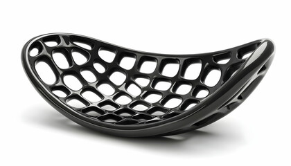 Modern black lattice decorative bowl
