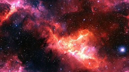 Fototapeta premium Stunning nebula with twinkling stars in the background creating a cosmic scene that inspires wonder and awe in the vastness of space