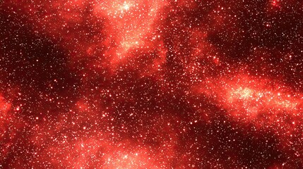 Stunning red nebula surrounded by twinkling stars in the depths of space capturing the imagination of astronomers and dreamers alike
