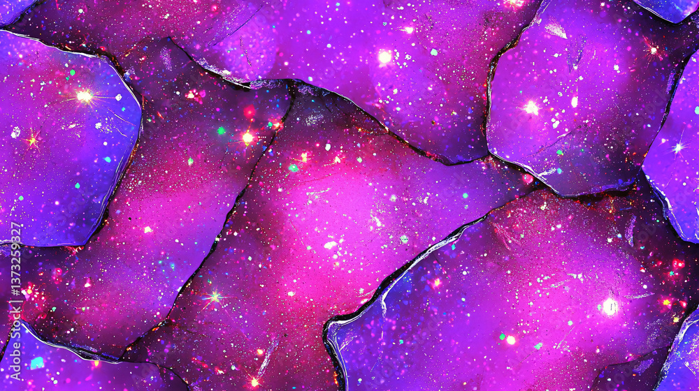 Canvas Prints enchanting purple galaxy filled with stars captured in a cosmic celestial scene highlighting the int
