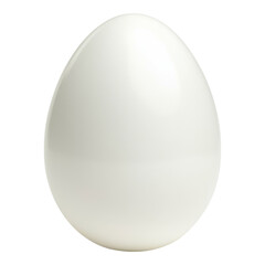 White Egg Isolated on Simple
