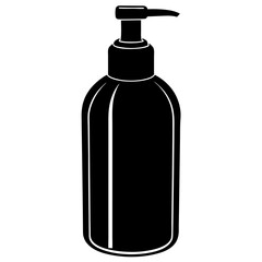 Conditioner Silhouette Black Vector