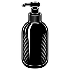 Conditioner Silhouette Black Vector