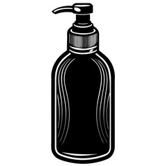 Conditioner Silhouette Black Vector