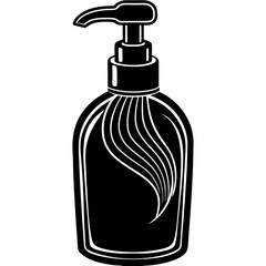 Conditioner Silhouette Black Vector
