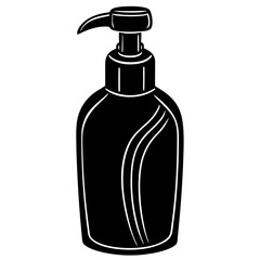 Conditioner Silhouette Black Vector