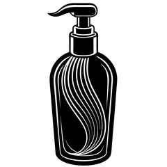 Conditioner Silhouette Black Vector