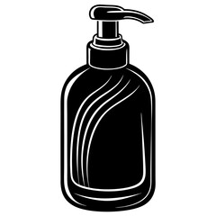 Conditioner Silhouette Black Vector