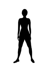 black vector image silhouette modern yoga exercises, beauty, body line art. For use as a brochure template or for use in web design.