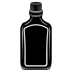 Mouthwash Silhouette Black Vector