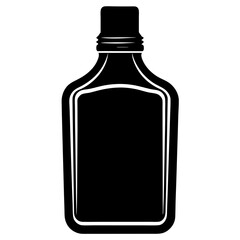 Mouthwash Silhouette Black Vector